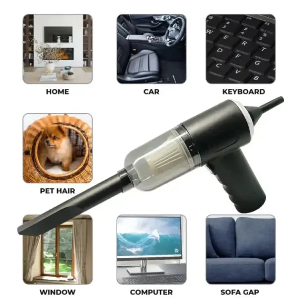 3 In 1 Portable Vacuum Cleaner Wireless Hand-held Cleaning